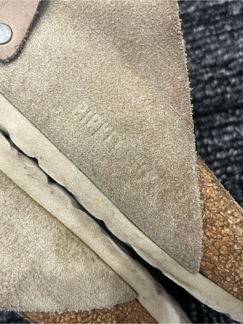 Birkenstock | Kyoto Taupe Suede Sandals 36EU / 37EU - Picture 11 of 12